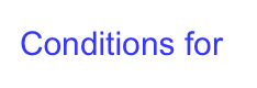 Conditions for
